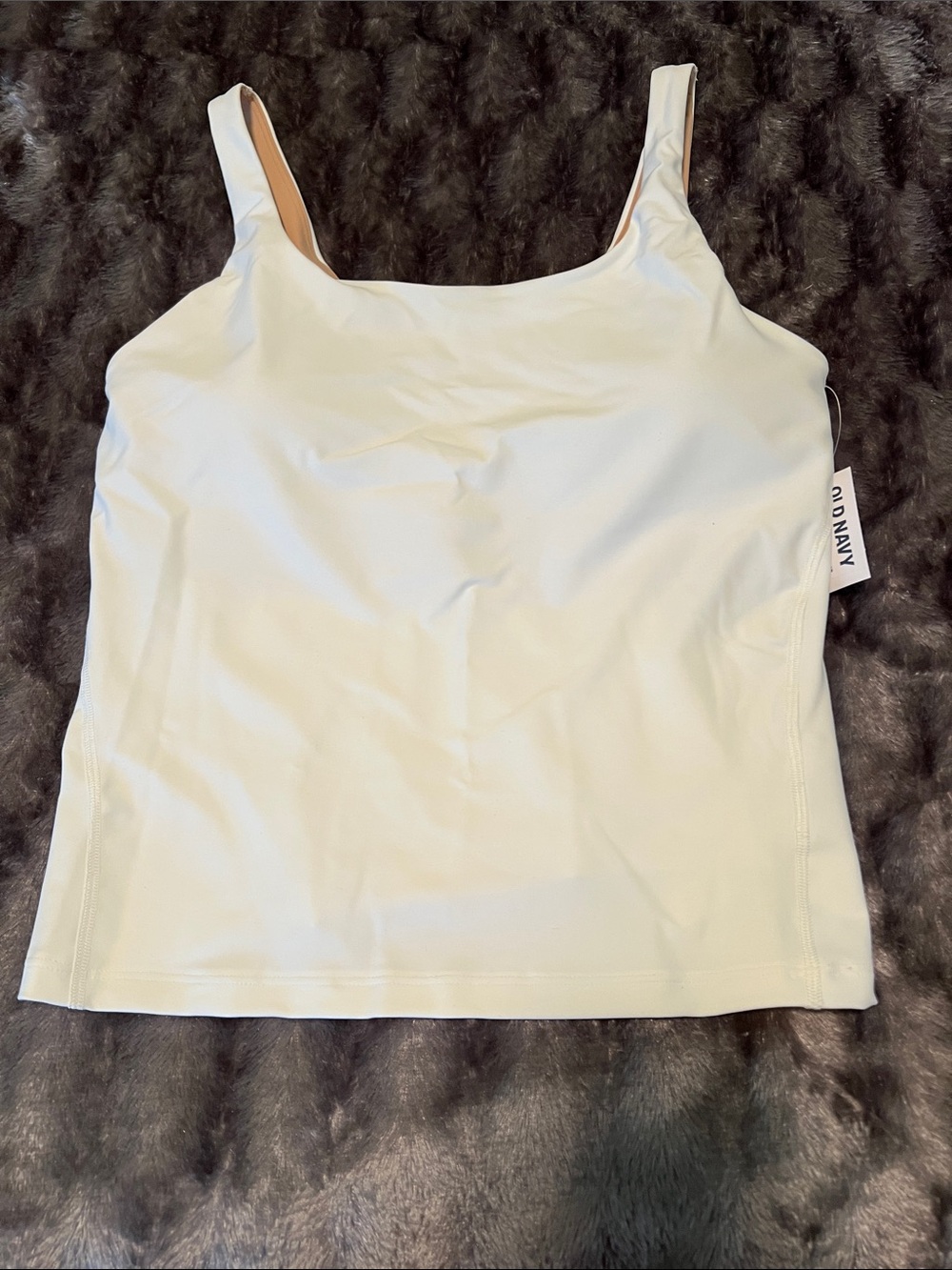Old Navy Active White Tank with Wide Straps, Large
